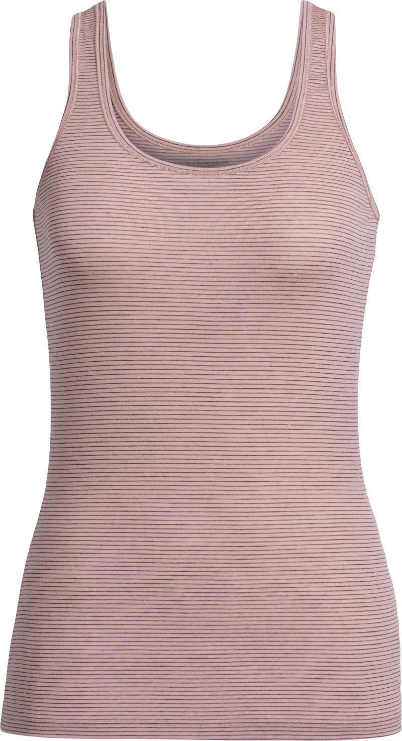 Merino 150 Siren Tank - Womens - wood rose - stripe 1