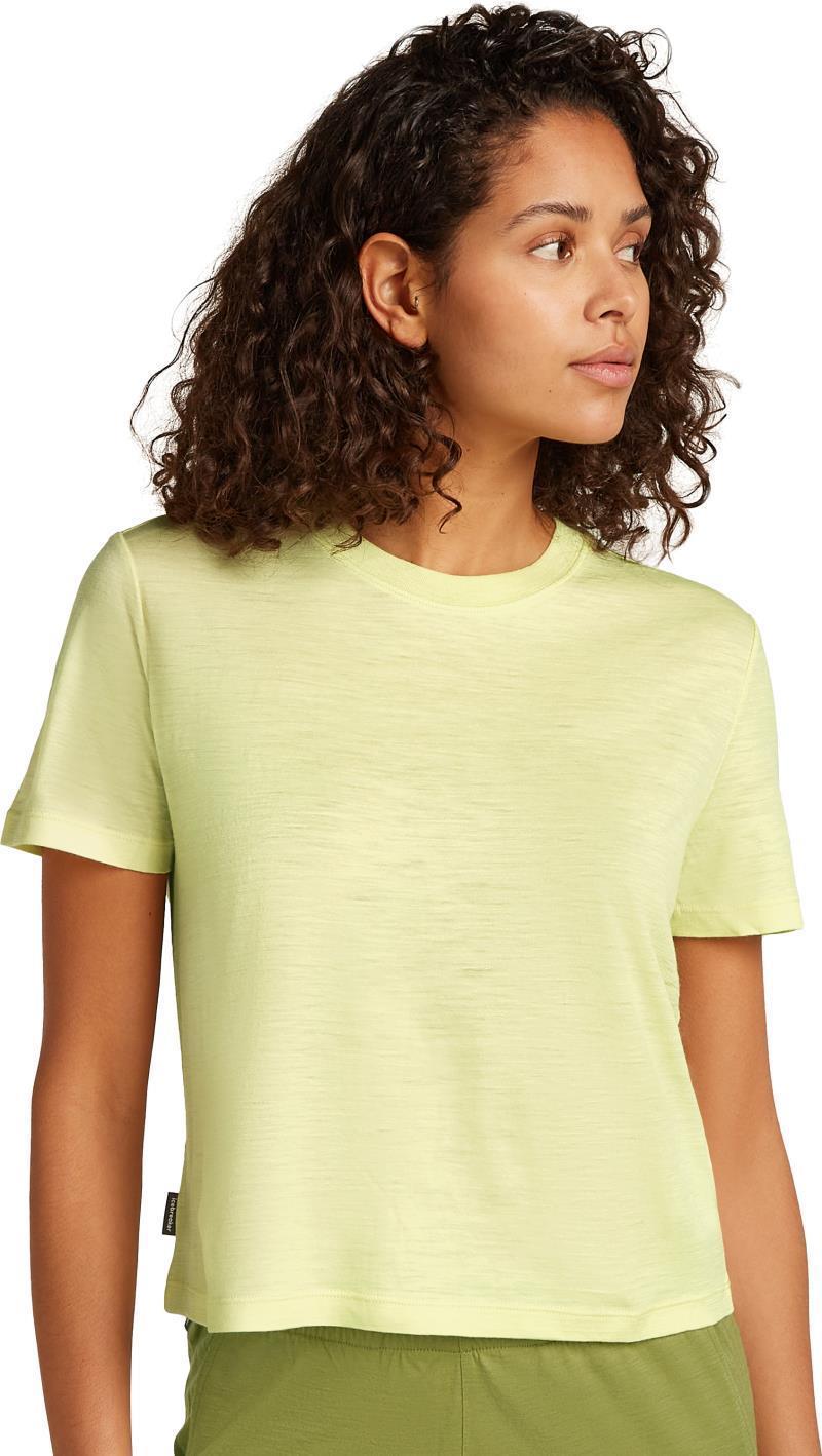Merino 150 Tech Lite III SS Crop Tee - Womens - citrine 1
