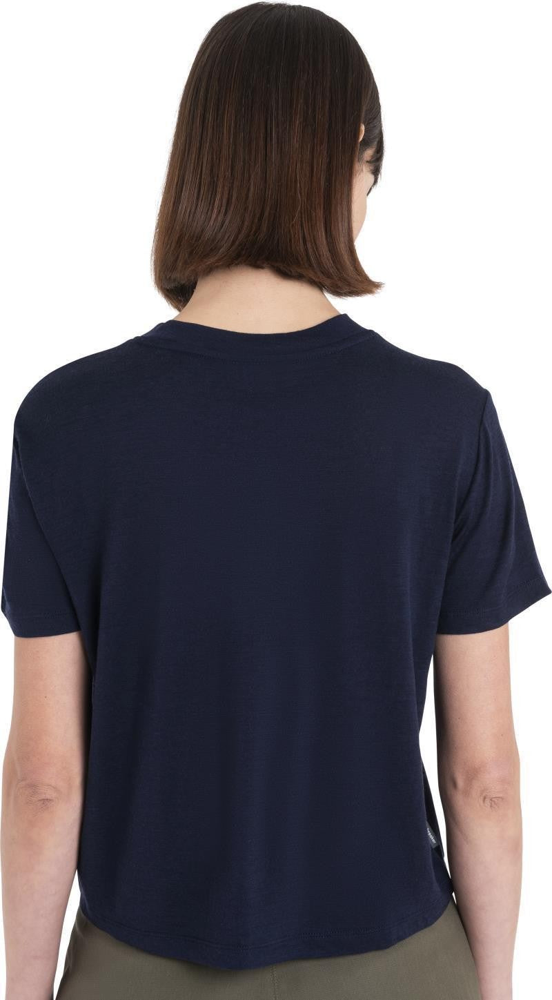 Merino 150 Tech Lite III SS Crop Tee - Womens - midnight navy #401 1