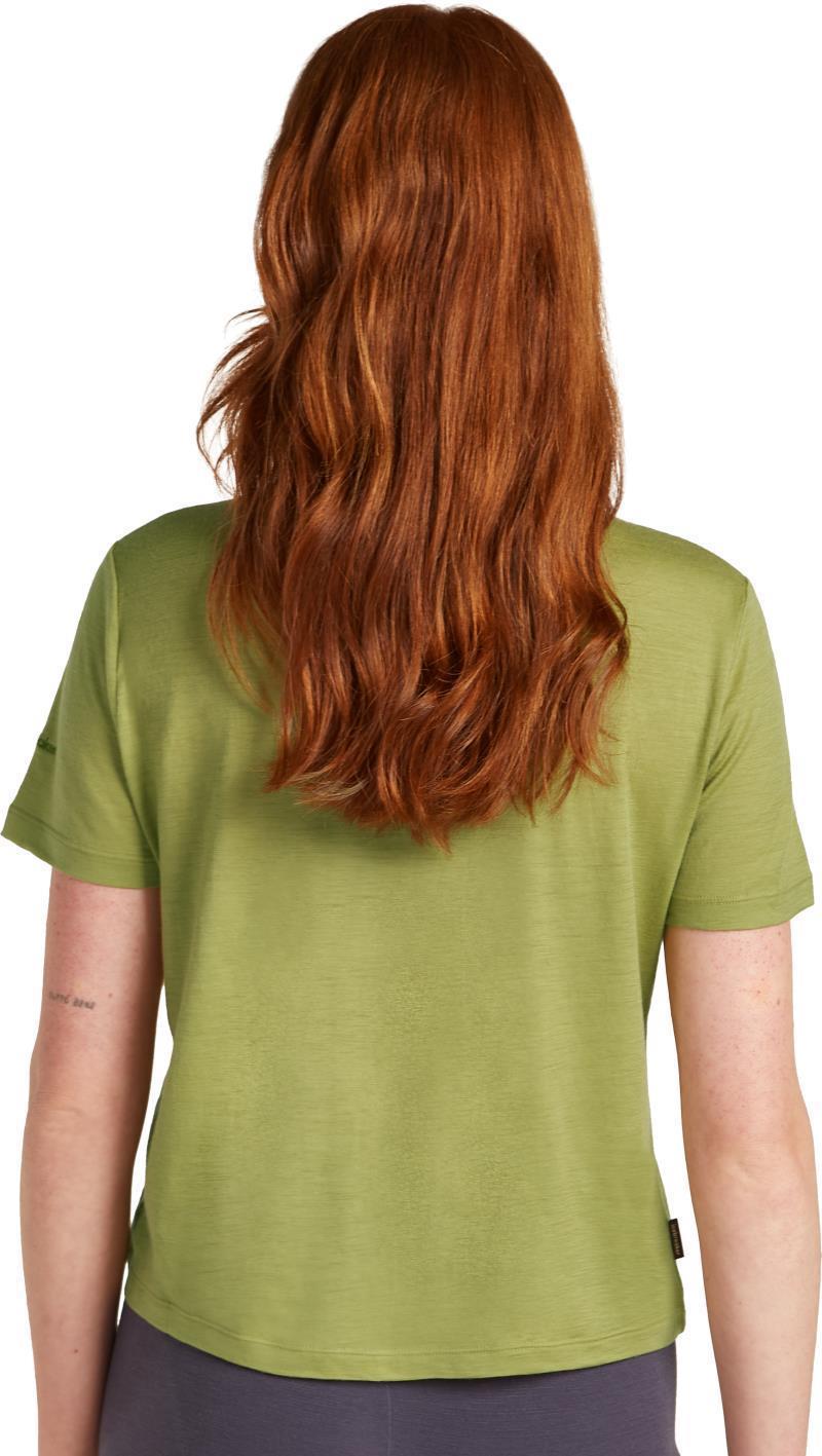 Merino 150 Tech Lite III SS Crop Tee - Womens - olive 1