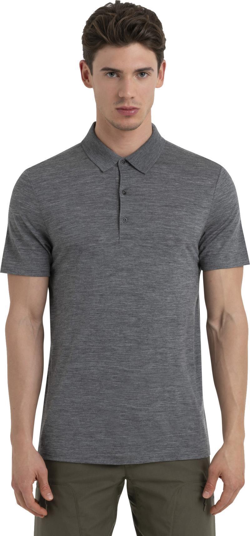 Merino 150 Tech Lite III SS Polo - Mens - Gritstone Heather 3