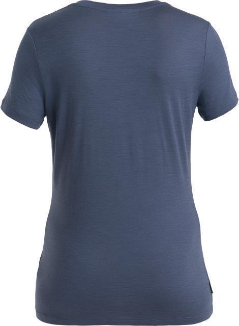 Merino 150 Tech Lite III SS Scoop Tee - Icebreaker Logo Reflections - Womens - Graphite 2