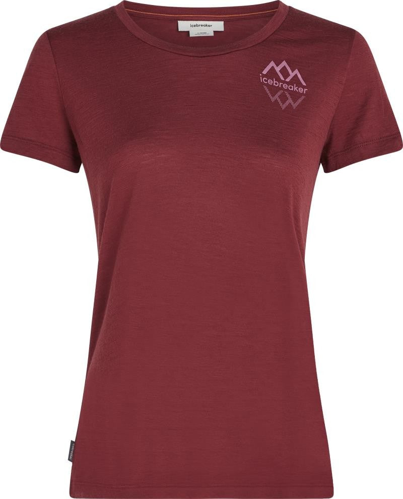 Merino 150 Tech Lite III SS Scoop Tee - Icebreaker Logo Reflections - Womens - port 1