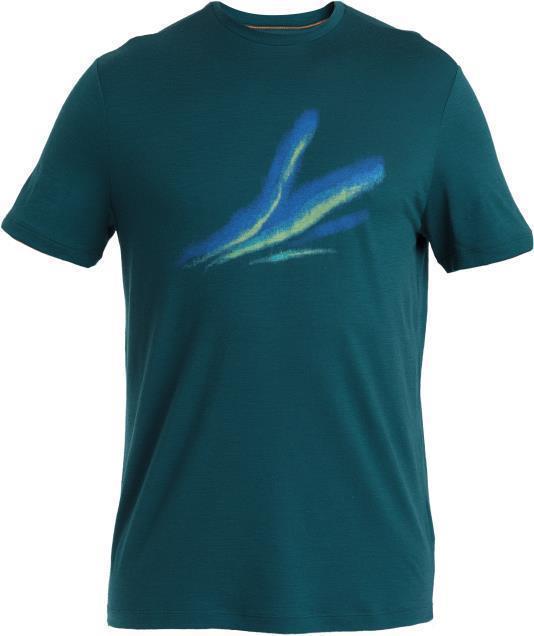 Merino 150 Tech Lite III SS Tee - Aurora Glow - Mens - Fathom Green 1