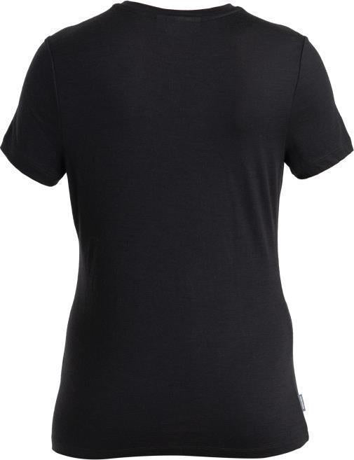 Merino 150 Tech Lite III SS Tee - Contour Waves - Womens - Black 2