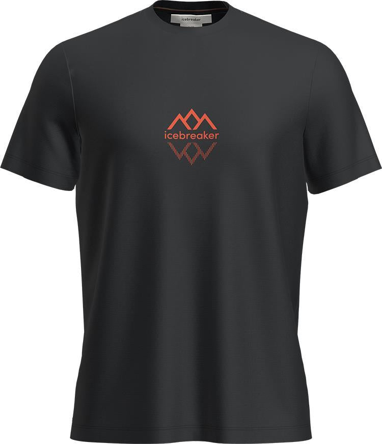 Merino 150 Tech Lite III SS Tee - Icebreaker Logo Reflections - Mens - Black 1