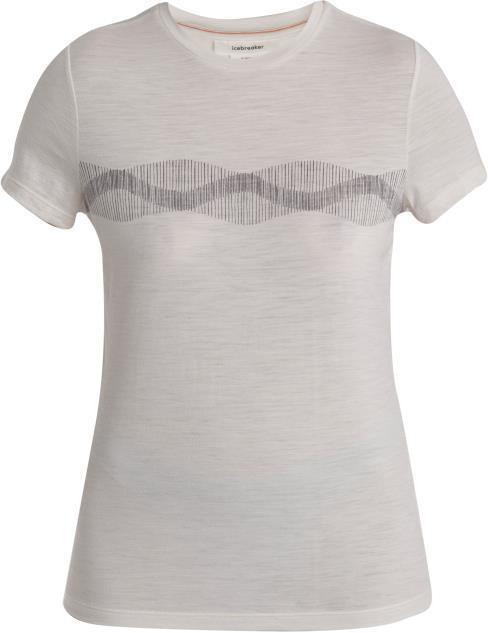 Merino 150 Tech Lite III SS Tee - Mountain Lines - Womens - Chalk 1