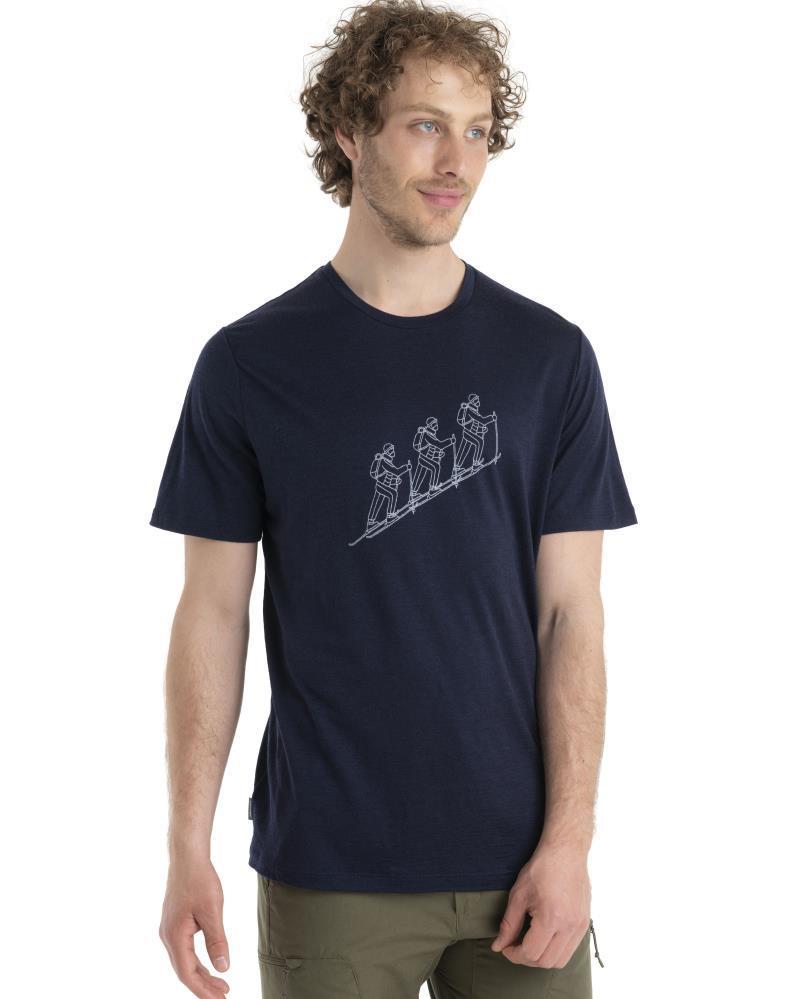Merino 150 Tech Lite II SS Tee - Natural Ski Tour - Mens - Midnight Navy #401 3