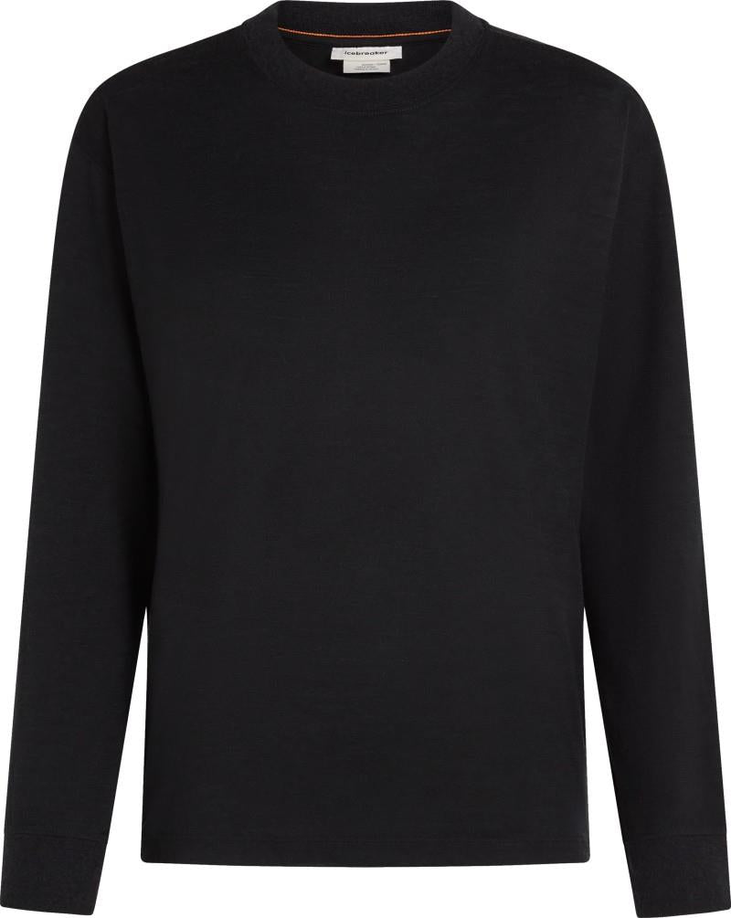 Merino 150 Tech Lite LS Relaxed Tee - Womens - black 1