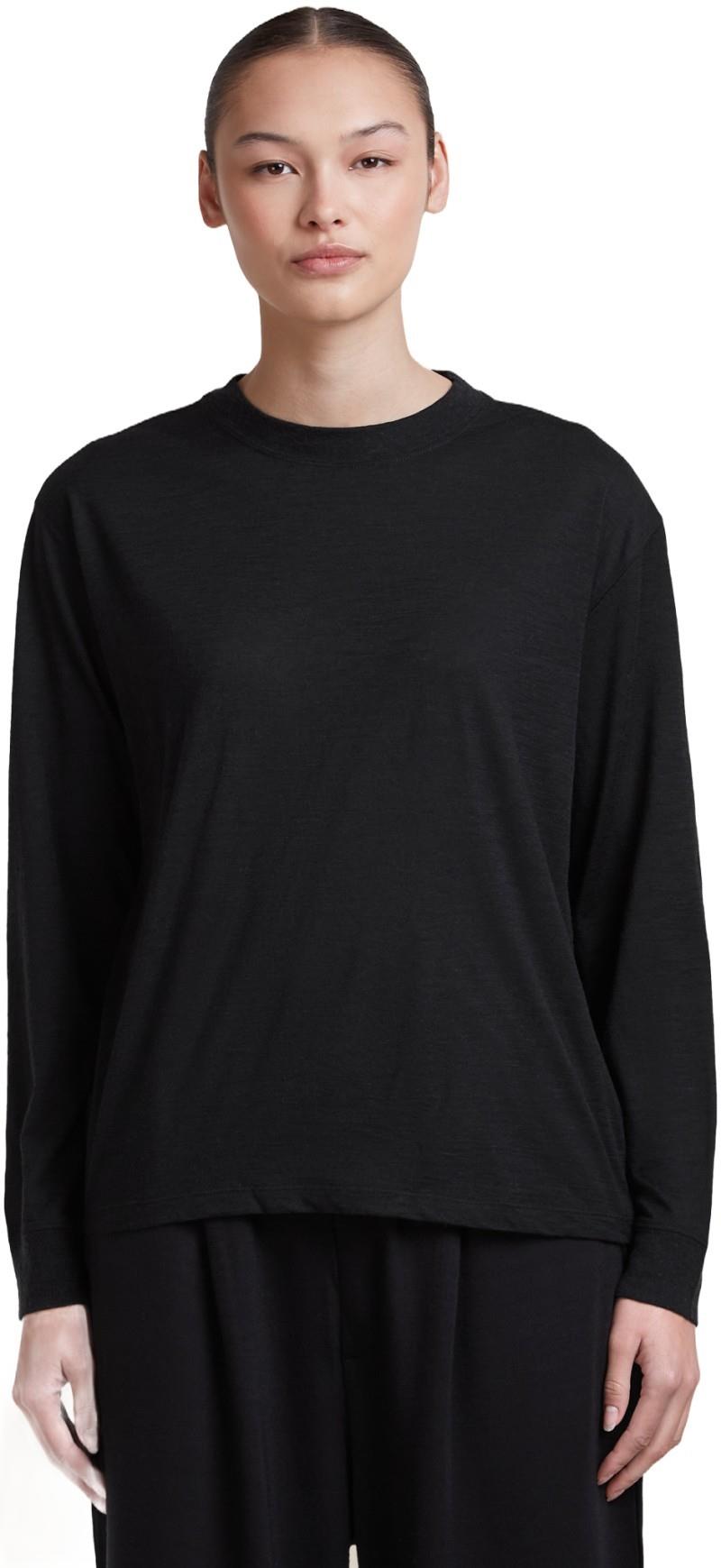 Merino 150 Tech Lite LS Relaxed Tee - Womens - black 1
