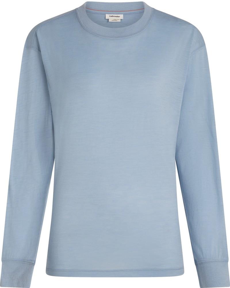 Merino 150 Tech Lite LS Relaxed Tee - Womens - zinc blue 1