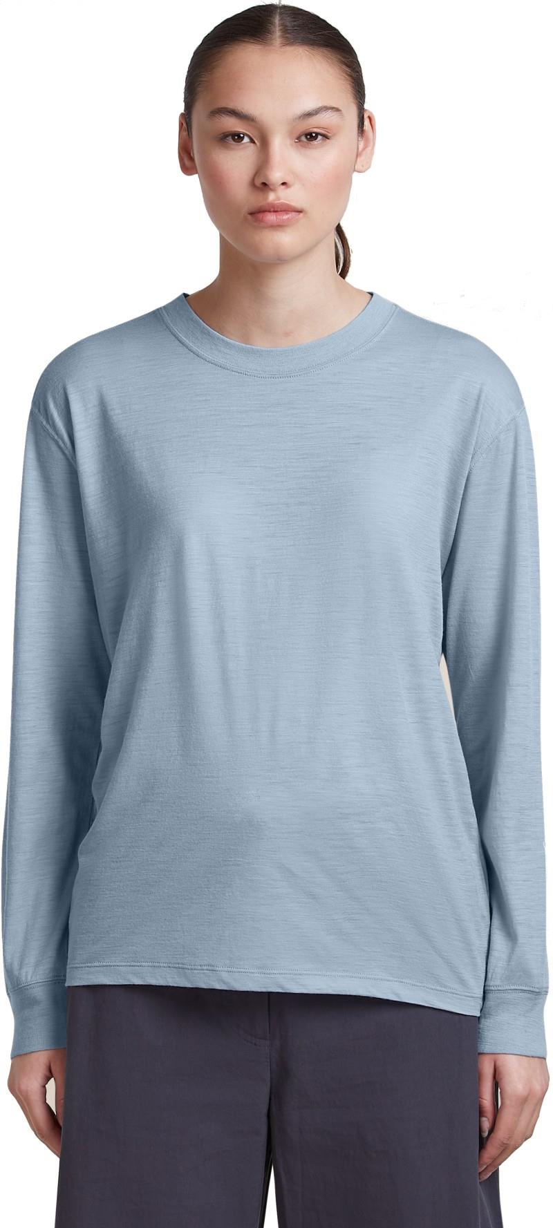 Merino 150 Tech Lite LS Relaxed Tee - Womens - zinc blue 1
