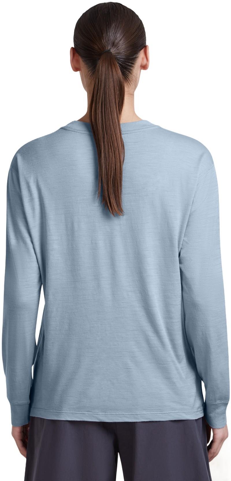 Merino 150 Tech Lite LS Relaxed Tee - Womens - zinc blue 1