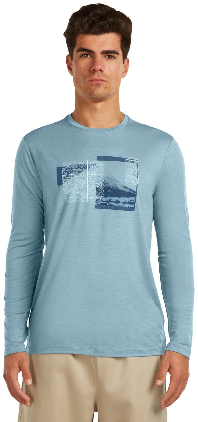 Merino 150 Tech Lite LS Tee Peak Balance - Mens - flint blue 1