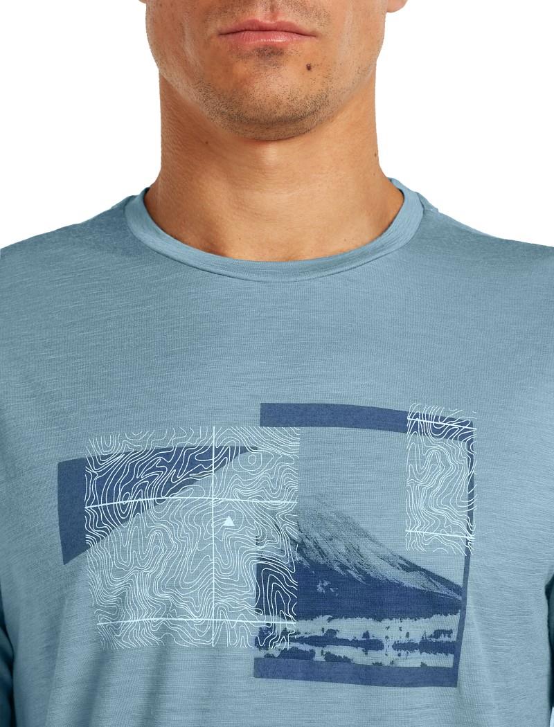 Merino 150 Tech Lite LS Tee Peak Balance - Mens - flint blue 1