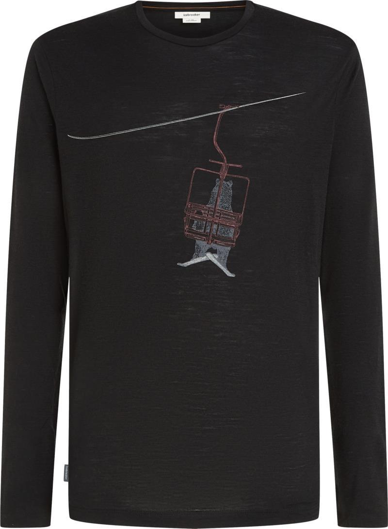 Merino 150 Tech Lite LS Tee - Bear Lift - Mens - Black 1