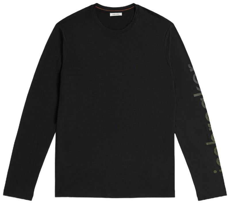 Merino 150 Tech Lite LS Tee - IB Vertical - Mens - black 1