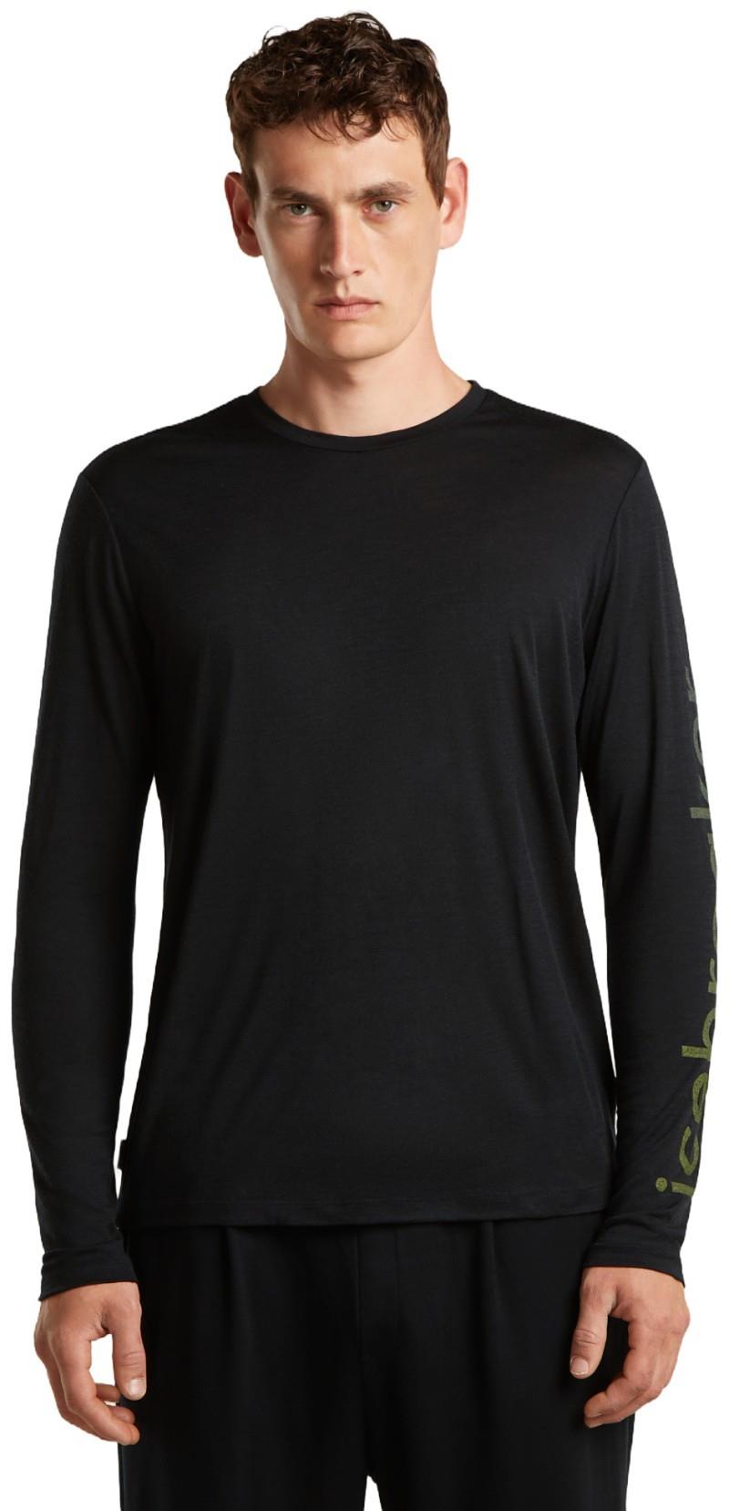 Merino 150 Tech Lite LS Tee - IB Vertical - Mens - black 1
