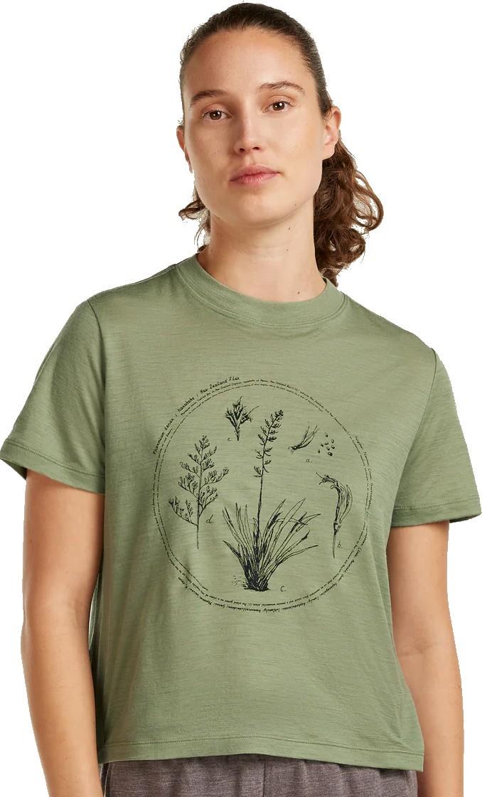 Merino 150 Tech Lite SS Crop Tee - Seed Story - Womens - lichen 1