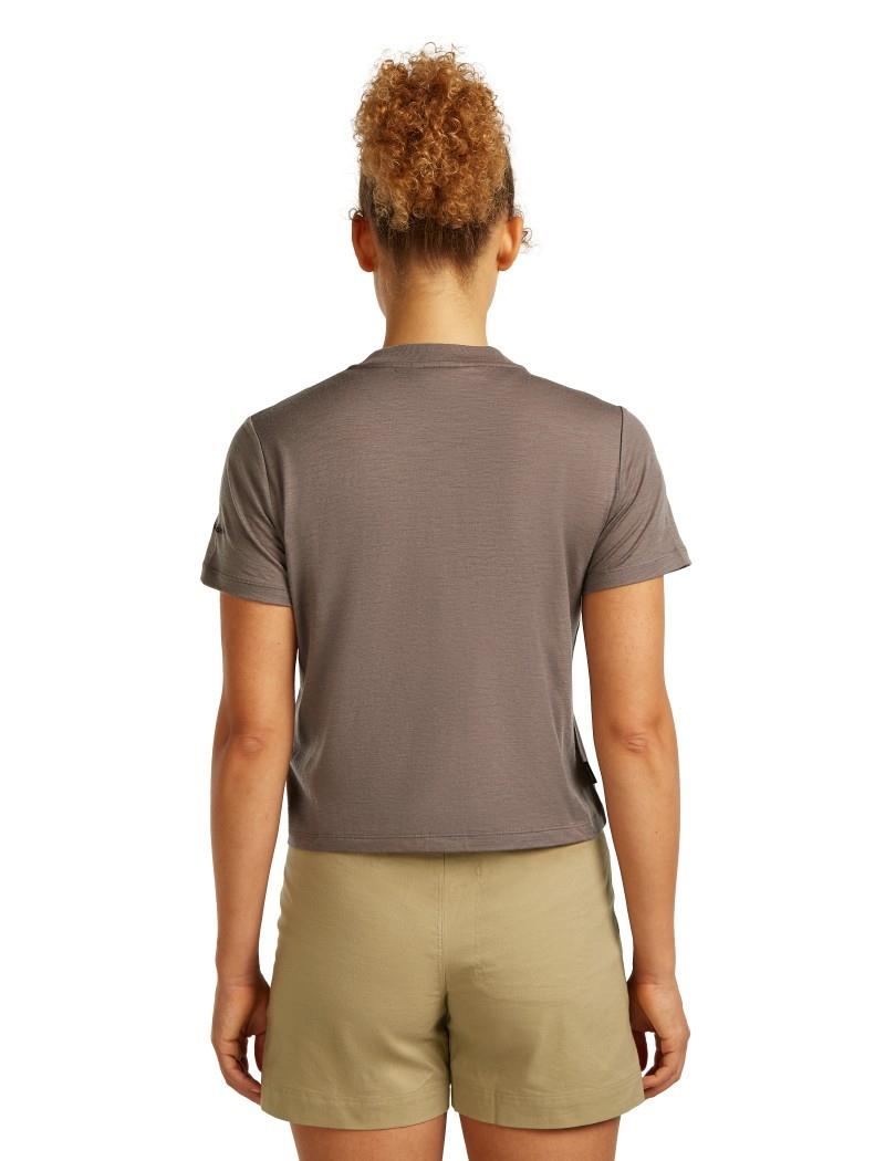 Merino 150 Tech Lite SS Crop Tee - Seed Story - Womens - porcini 1