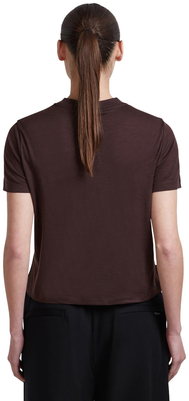 Merino 150 Tech Lite SS Crop Tee - Womens - bittersweet 1