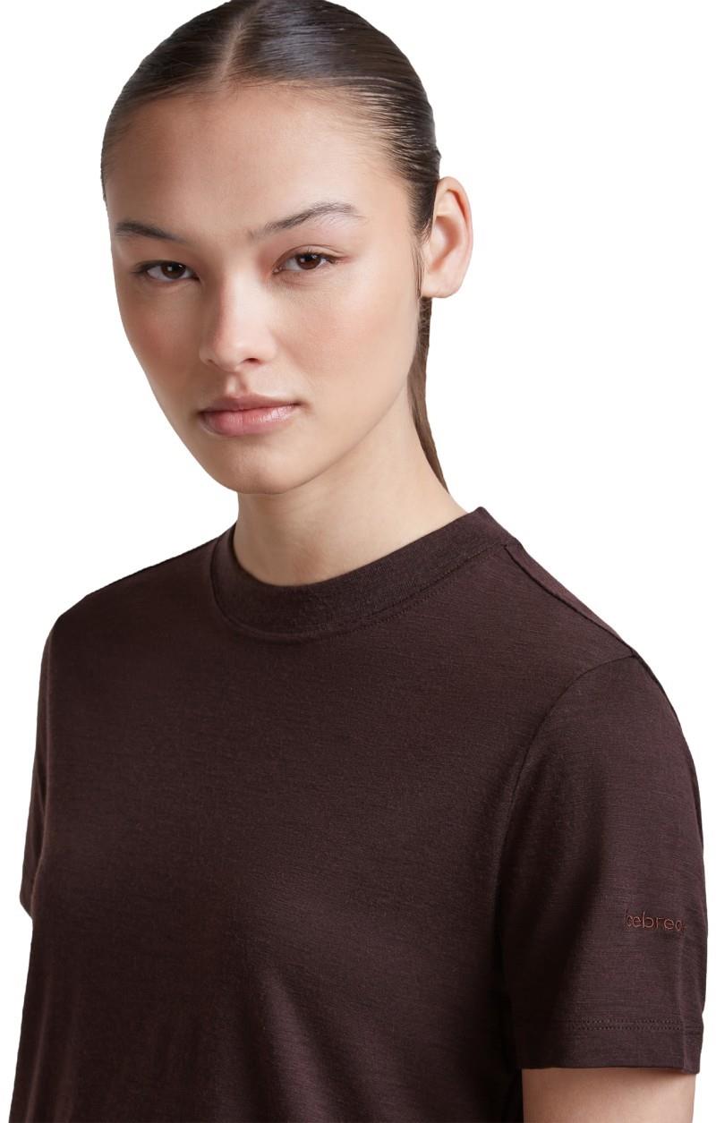 Merino 150 Tech Lite SS Crop Tee - Womens - bittersweet 1