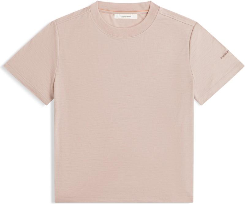Merino 150 Tech Lite SS Crop Tee - Womens - pink quartz 1