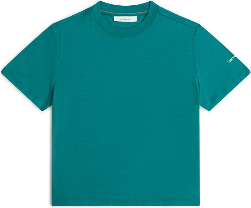Merino 150 Tech Lite SS Crop Tee - Womens - tidal teal 1