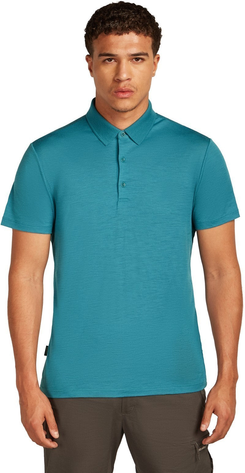 Merino 150 Tech Lite SS Polo - Mens - topaz 1