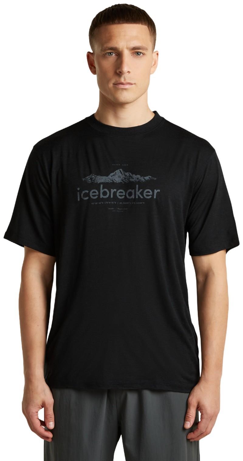 Merino 150 Tech Lite SS Relaxed Tee - Icebreaker Heritage - Mens - black 1