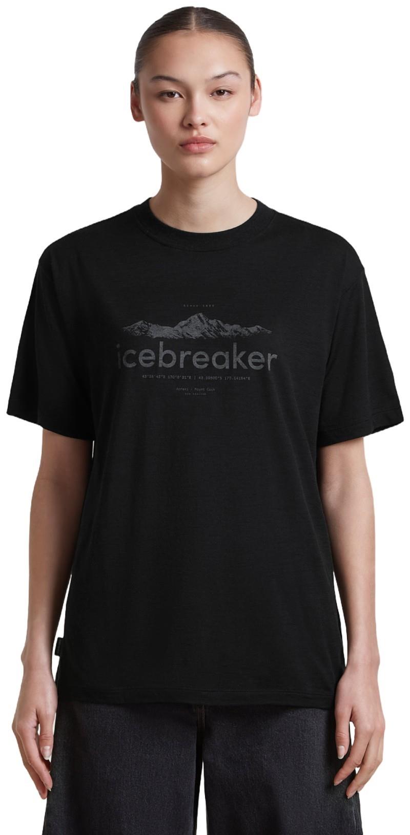 Merino 150 Tech Lite SS Relaxed Tee - Icebreaker Heritage - Womens - black 1
