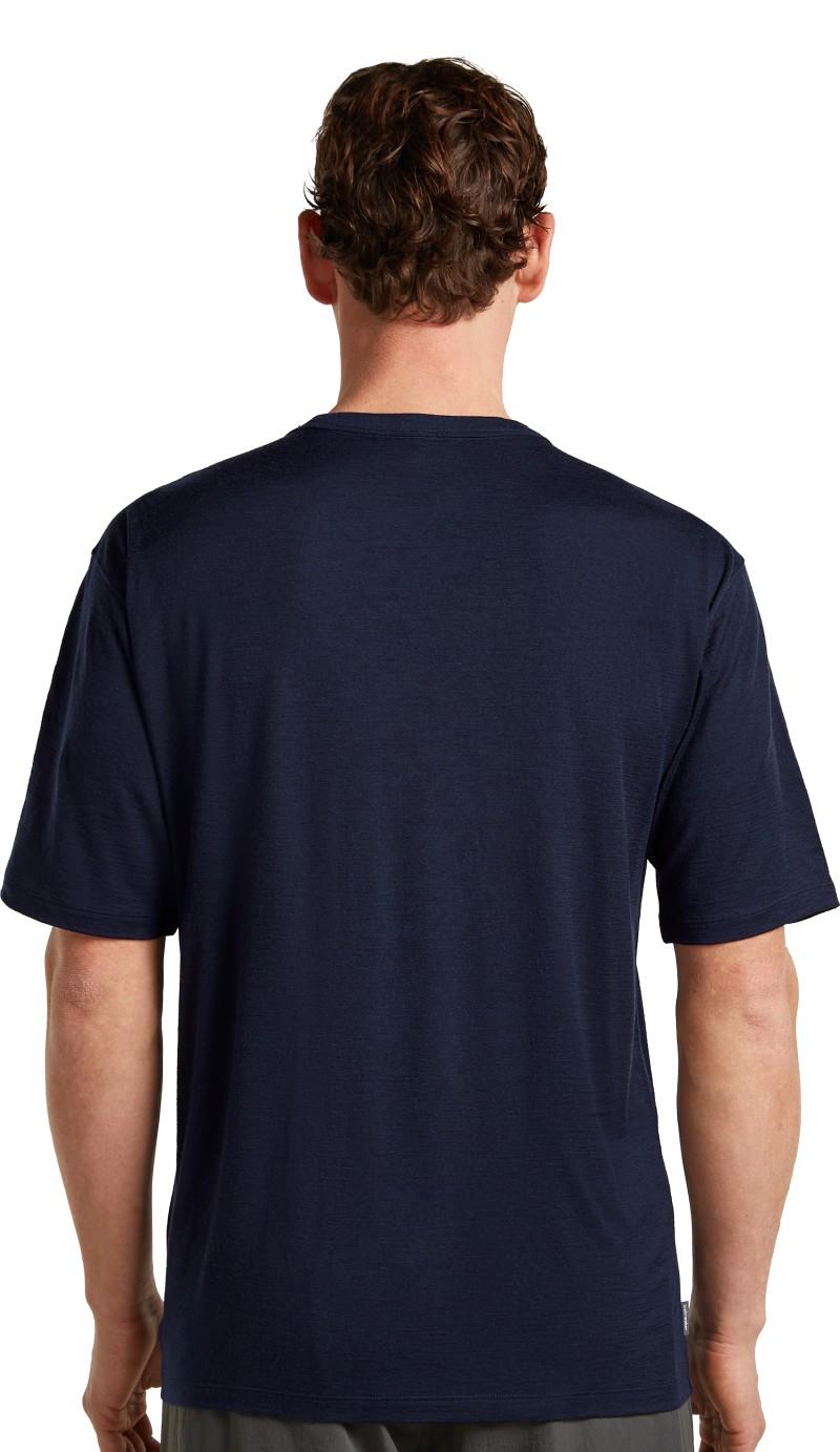 Merino 150 Tech Lite SS Relaxed Tee - Mountain Shift - Mens - midnight navy 1