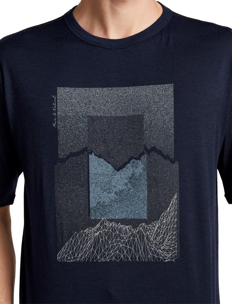 Merino 150 Tech Lite SS Relaxed Tee - Mountain Shift - Mens - midnight navy 1