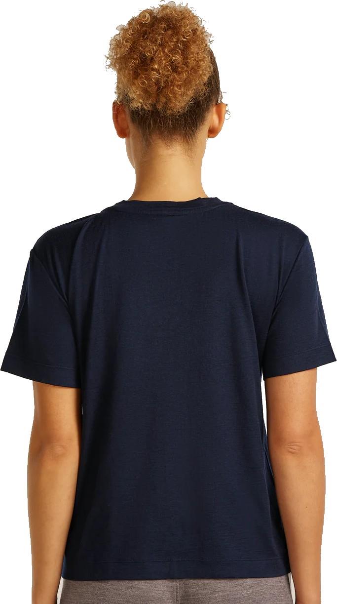 Merino 150 Tech Lite SS Relaxed V-Neck Tee - Womens - midnight navy 1