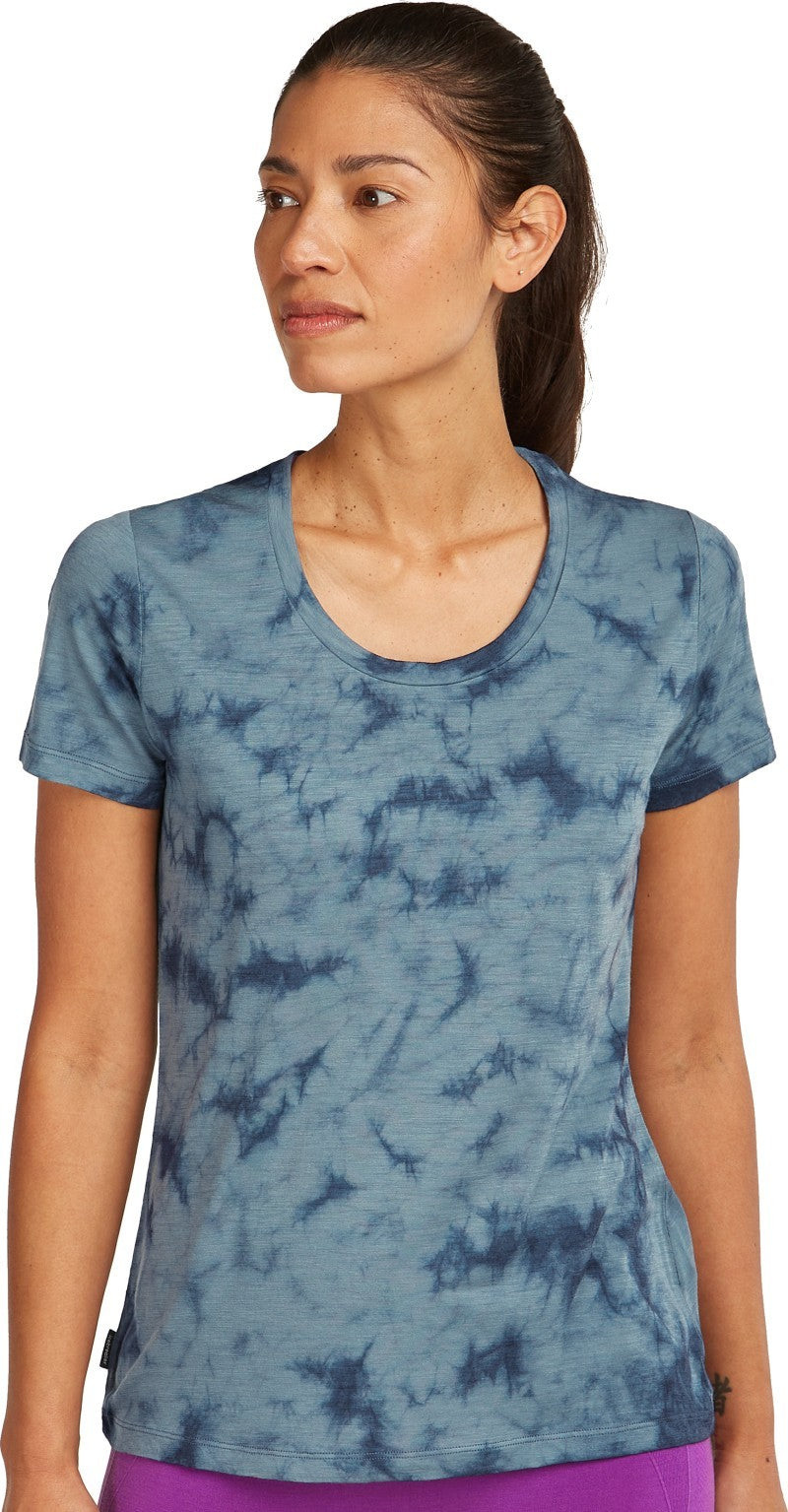 Merino 150 Tech Lite SS Scoop Tee Cloud Dye - Womens - blue ash / dawn / cloud dye 1