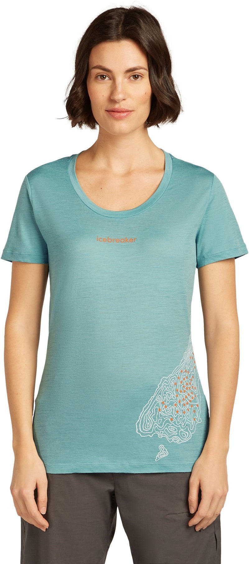 Merino 150 Tech Lite SS Scoop Tee - 30th Anniversary - Womens - hydro 1