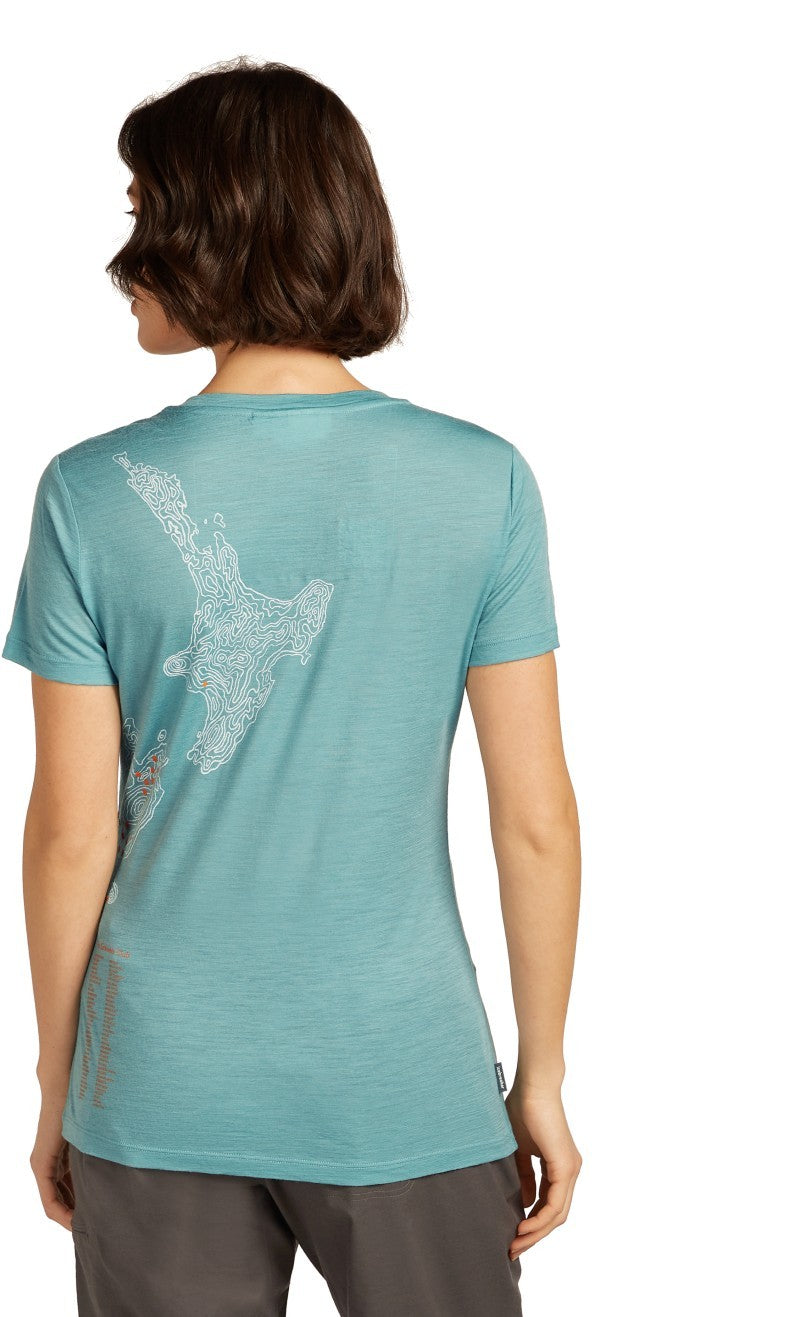Merino 150 Tech Lite SS Scoop Tee - 30th Anniversary - Womens - hydro 1