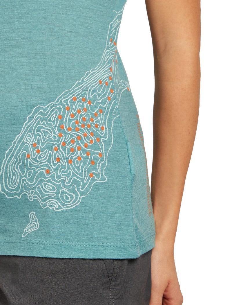 Merino 150 Tech Lite SS Scoop Tee - 30th Anniversary - Womens - hydro 1