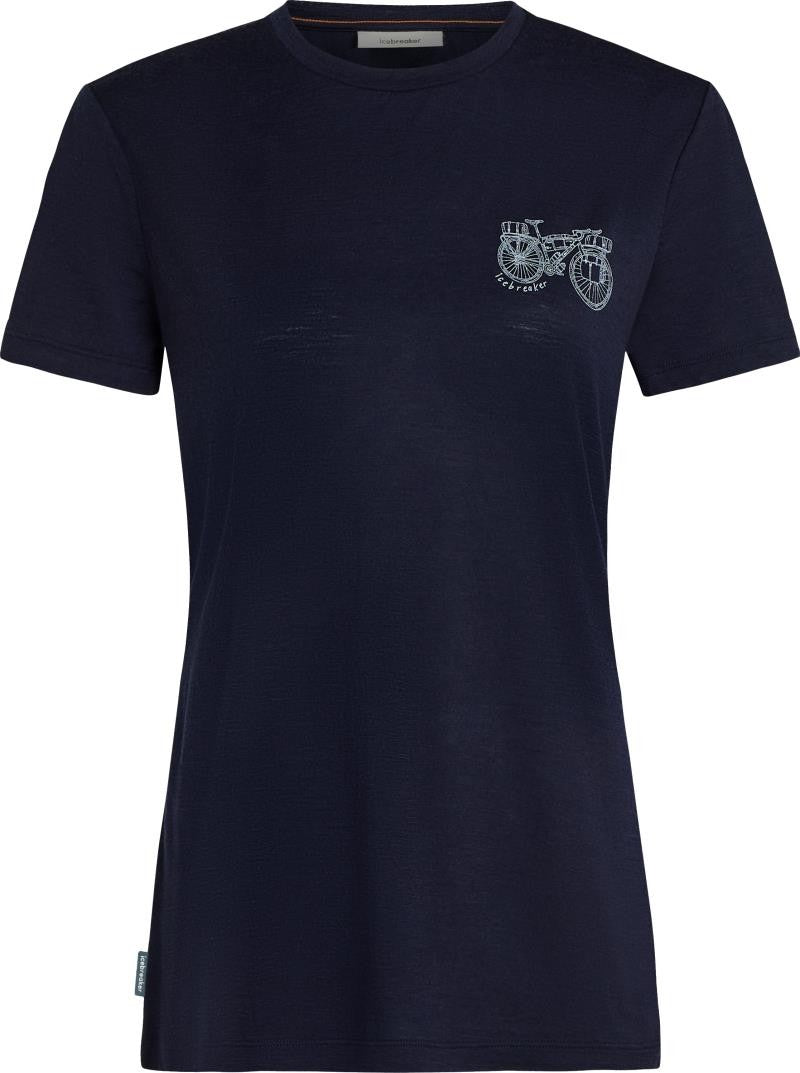 Merino 150 Tech Lite SS Tee Adventure Ride - Womens - midnight navy 1