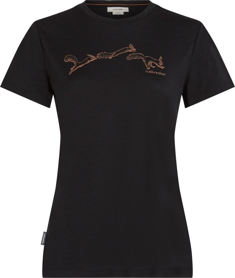 Merino 150 Tech Lite SS Tee Airbourne Squirrel - Womens - black 1
