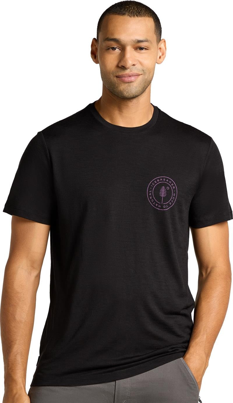 Merino 150 Tech Lite SS Tee Hike Naturally - Mens - black 1