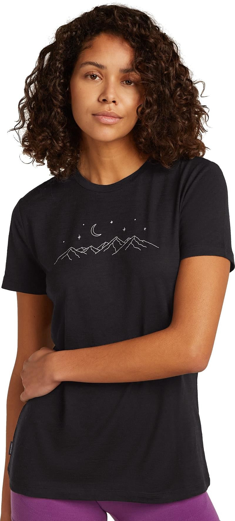 Merino 150 Tech Lite SS Tee Sparkling Stars - Womens - black 1