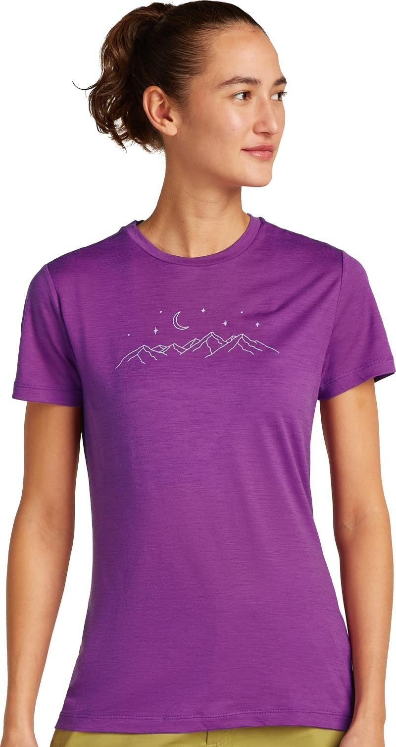Merino 150 Tech Lite SS Tee Sparkling Stars - Womens - passion 1