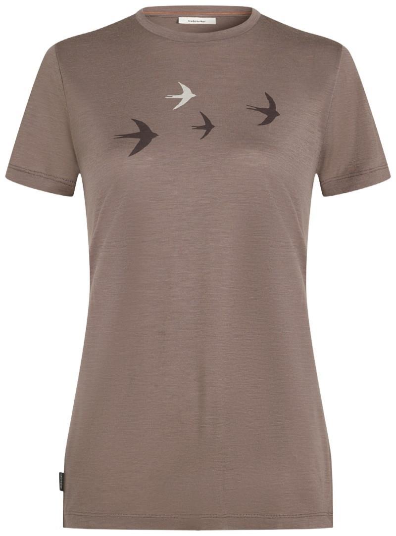 Merino 150 Tech Lite SS Tee - Bird Transit - Womens - porcini 1