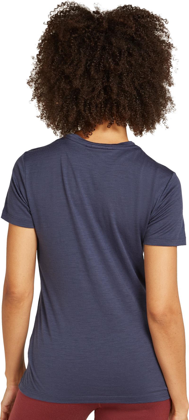 Merino 150 Tech Lite SS Tee - Camping Lines - Womens - Graphite 3