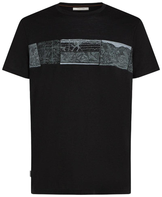 Merino 150 Tech Lite SS Tee - Elevation Line - Mens - black 1