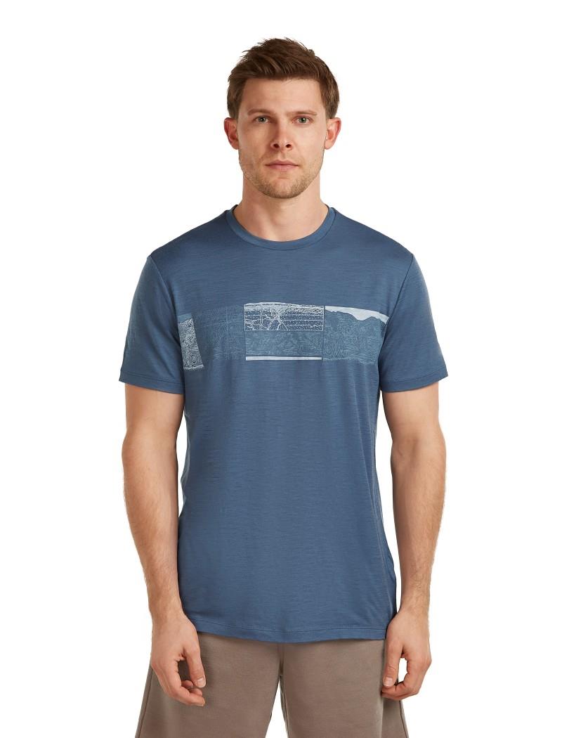 Merino 150 Tech Lite SS Tee - Elevation Line - Mens - dawn 1