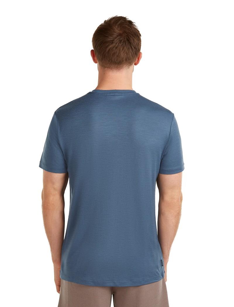 Merino 150 Tech Lite SS Tee - Elevation Line - Mens - dawn 1