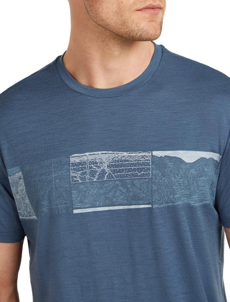 Merino 150 Tech Lite SS Tee - Elevation Line - Mens - dawn 1