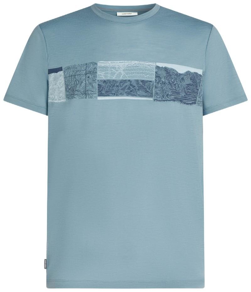 Merino 150 Tech Lite SS Tee - Elevation Line - Mens - flint blue 1
